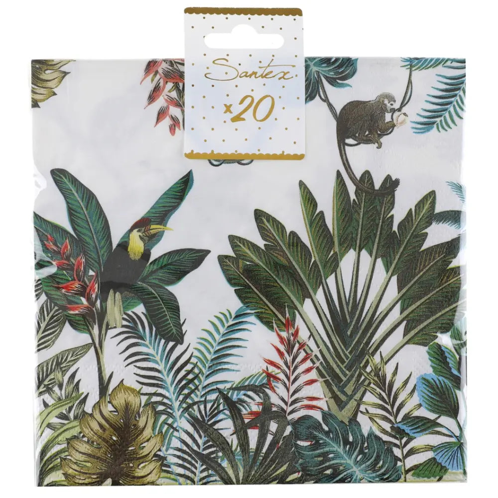 Serviette Java Multicolore 33 x 33 cm Sachet de 20 pièces