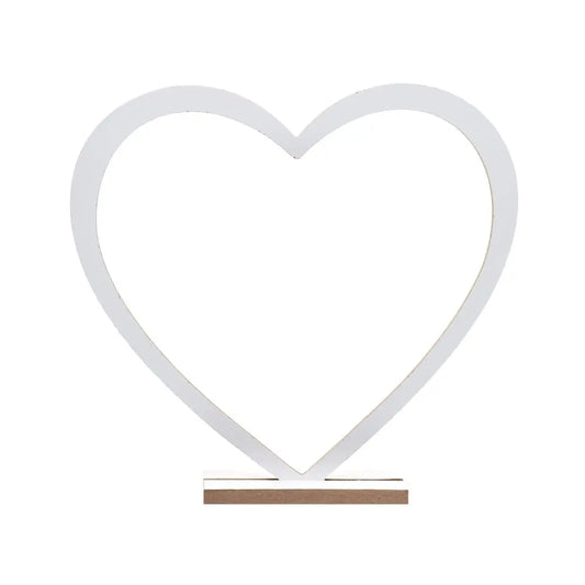 Décor Cœur Blanc 25 x 4 x 24 cm 