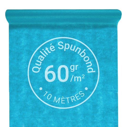 Nappe Intissée & Indéchirable (Spunbond) 10m x 120cm - Aqua Blue