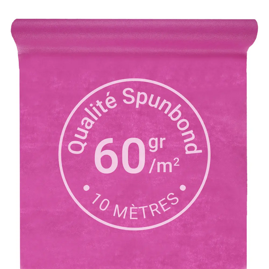 Nappe Intissée & Indéchirable (Spunbond) 10m x 120cm - Fuchsia