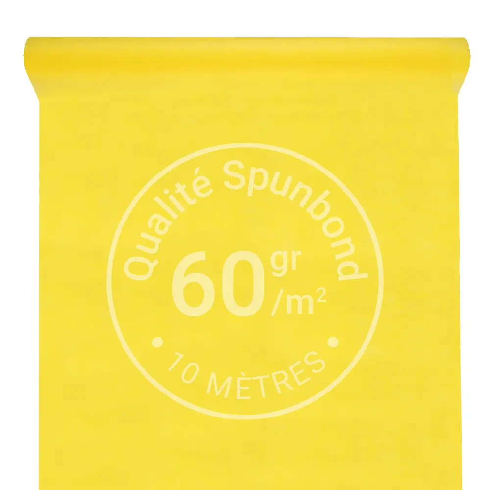 Nappe Intissée & Indéchirable (Spunbond) 10m x 120cm - Jaune