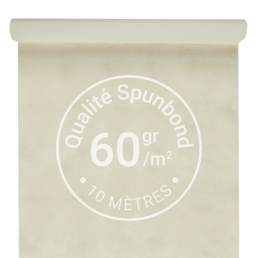 Nappe Intissée & Indéchirable (Spunbond) 10m x 120cm - Sable