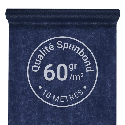 Nappe Intissée & Indéchirable (Spunbond) 10m x 120cm - Marine
