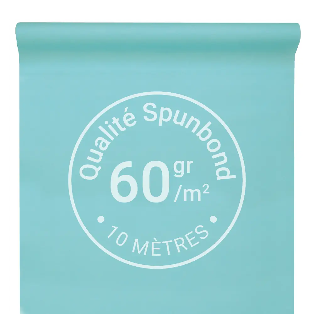 Nappe Intissée & Indéchirable (Spunbond) 10m x 120cm - Bleu Clair