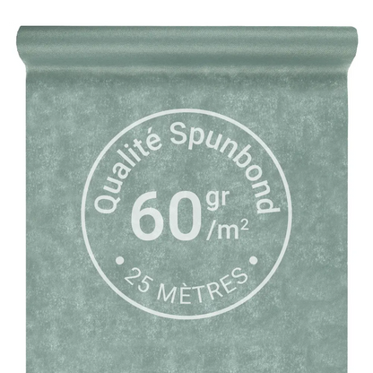 Nappe Intissée & Indéchirable (Spunbond) 25m x 120cm - Eucalyptus