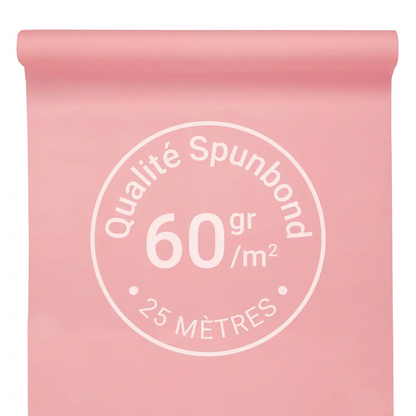 Nappe Intissée & Indéchirable (Spunbond) 25m x 120cm - Rose