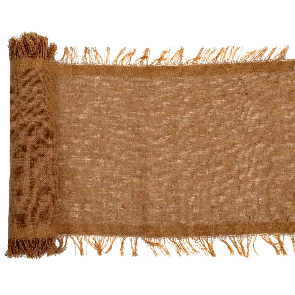 Chemin de table 26cmx3m - Franges Chocolat