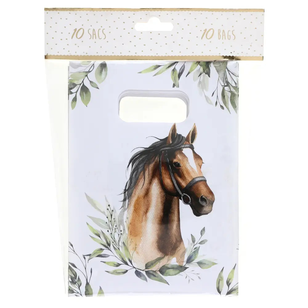 Sac Hippique Multicolore 13 x 7 x 18 cm Sachet de 10 pièces équitation