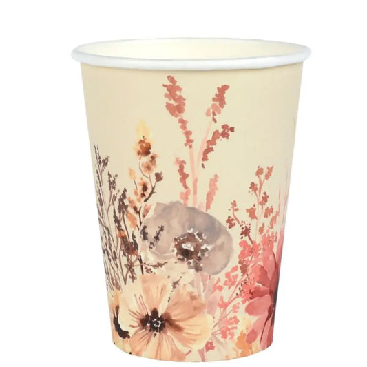 10 Gobelets en Carton 27cl - Amour Floral
