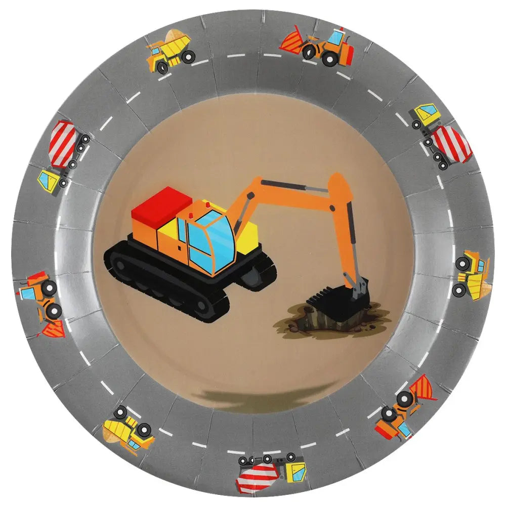 10 Assiettes en Carton D22.5cm - Chantier