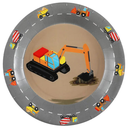 10 Assiettes en Carton D22.5cm - Chantier
