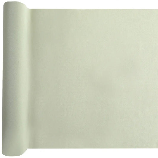 Chemin de table 35cmx3m - Crêpe Sauge