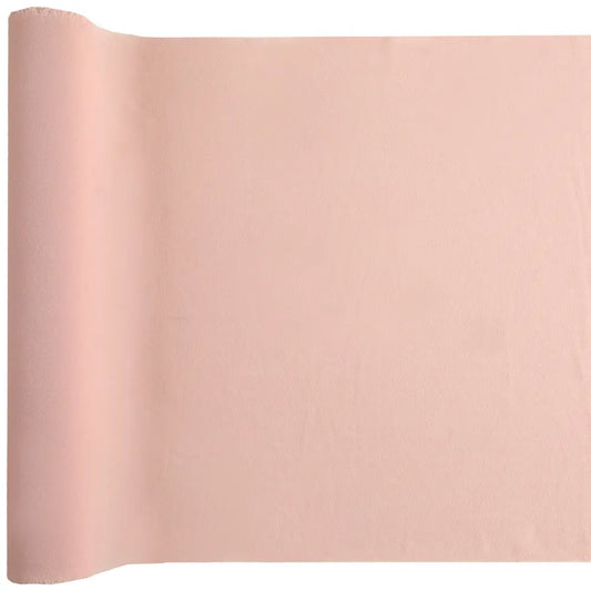 Chemin de table 35cmx3m - Crêpe Rose Poudré