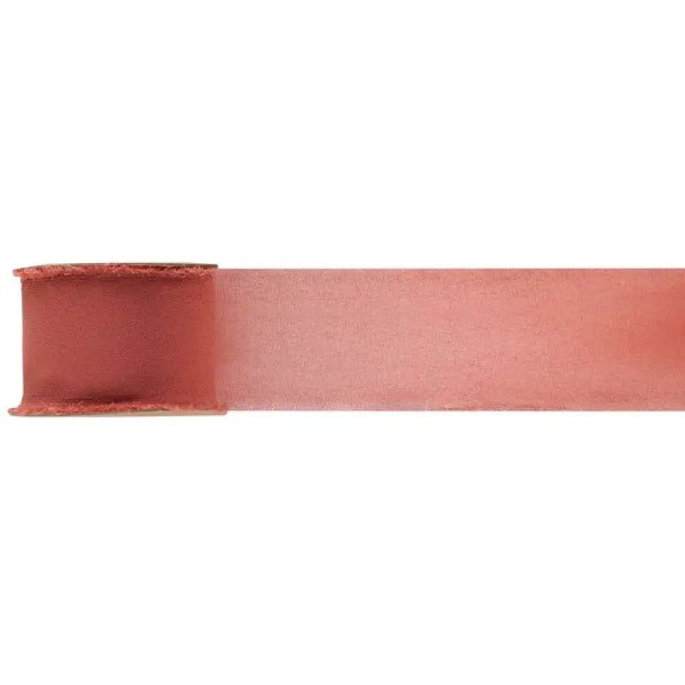 Ruban Crêpe - Terracotta - 40 mm - Bobine de 5 mètres