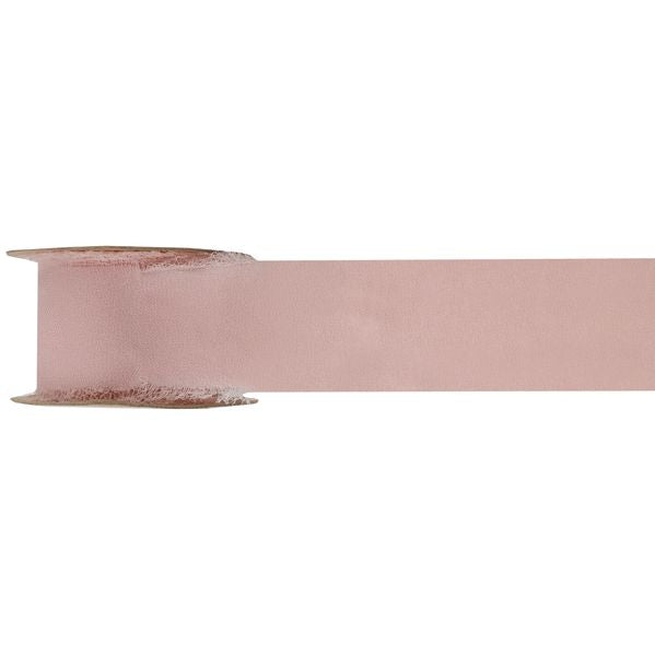 Ruban crêpe Rose poudré 40 mm Bobine de 5 mètres