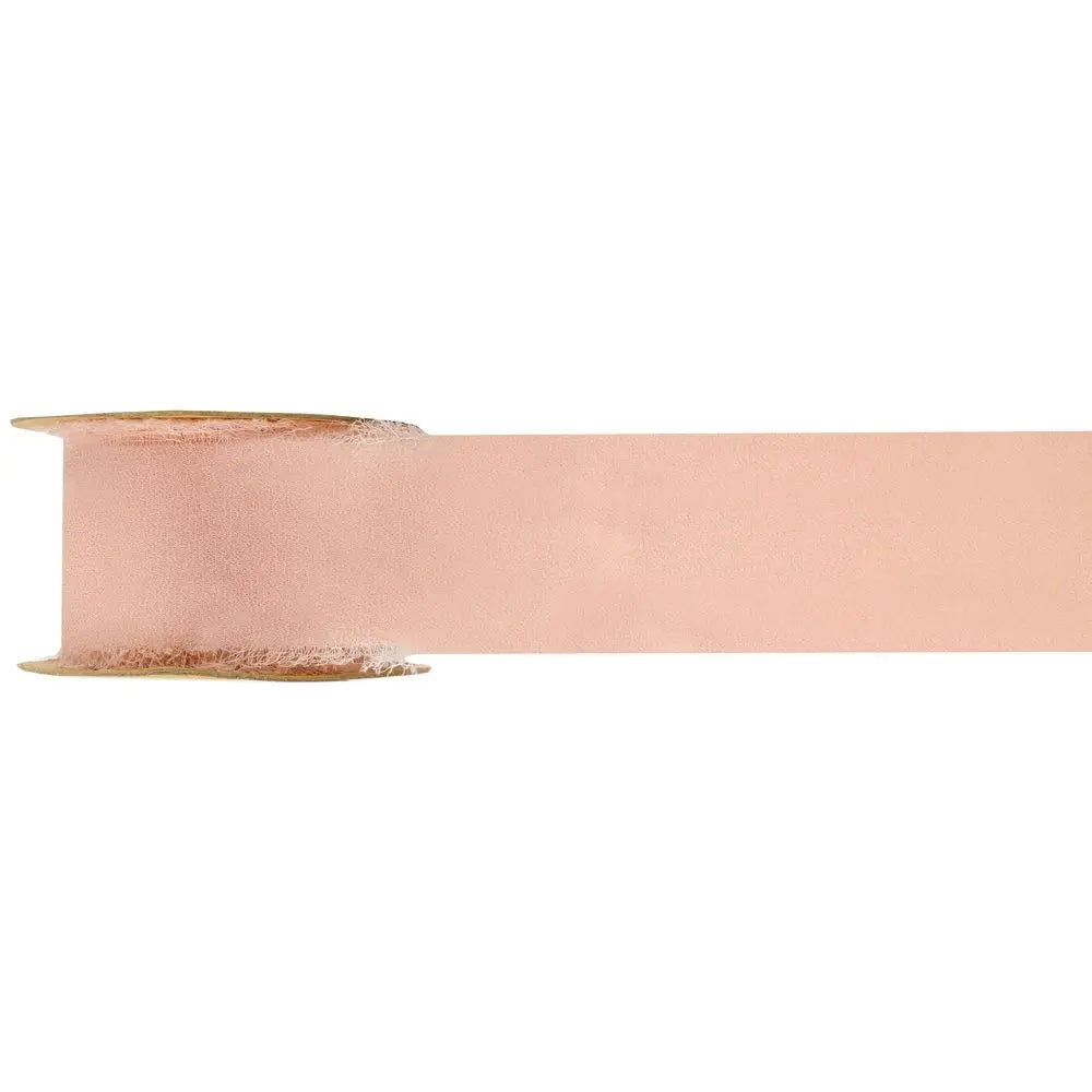 Ruban Crêpe - Peach - 40 mm - Bobine de 5 mètres