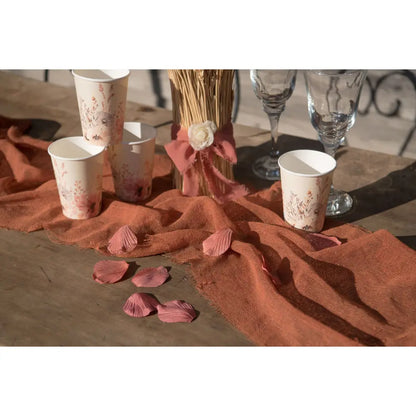  Chemin de table 36cmx5m - Naturel Terracotta
