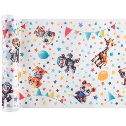 Chemin de table Happy cop's Multicolore 30 cm - Rouleau de 5 mètres