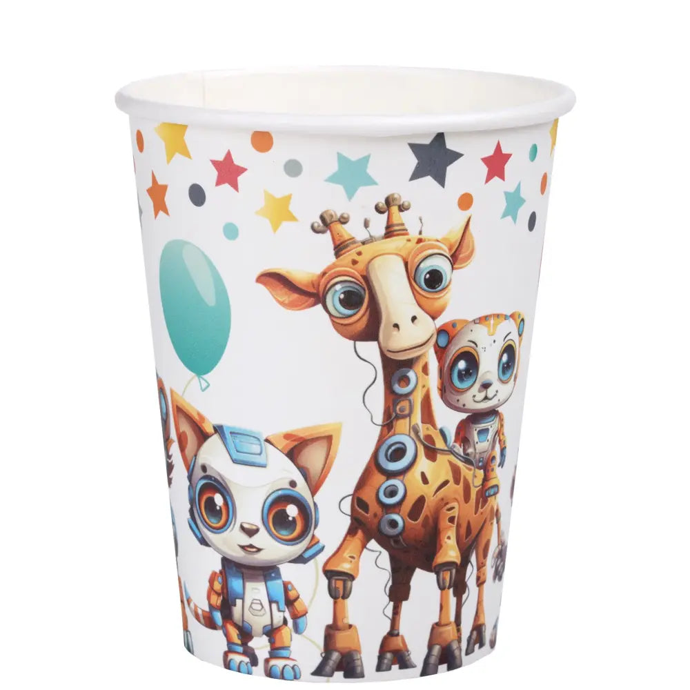 10 Gobelets en Carton 27cl - Happy cop's Multicolore