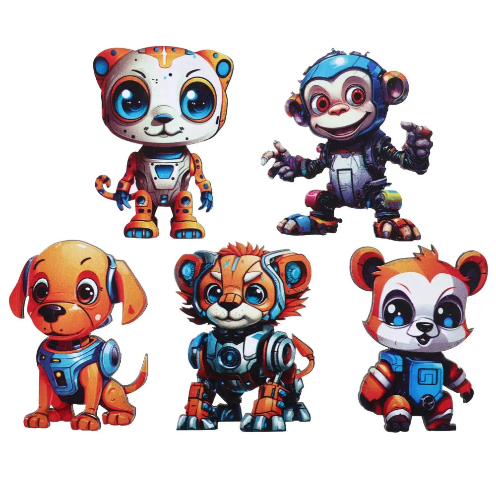 10 Décos à parsemer 4.4 x 6 & 5.4 x 6 cm - Happy cop's Multicolore