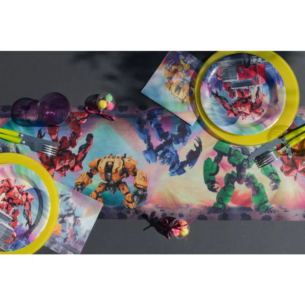 Chemin de table Autorobot Multicolore 30 cm - Rouleau de 5 mètres