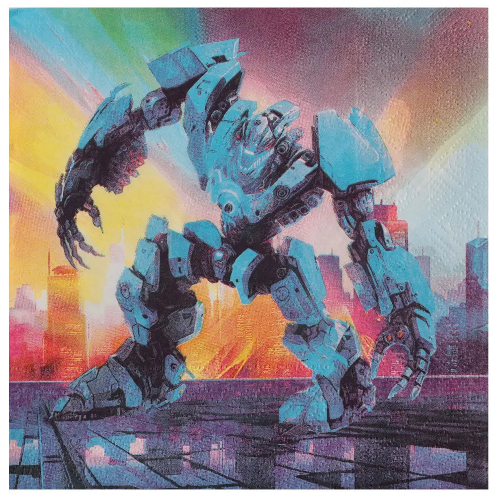 20 Serviettes en Papier 33x33cm - Autorobot Multicolore