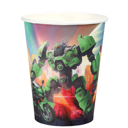 10 Gobelets en Carton 27cl - Autorobot Multicolore