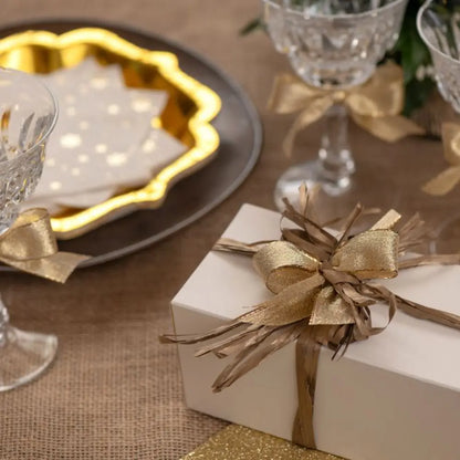 Raphia Doré Ivoire - 6mm - Bobine de 20 m