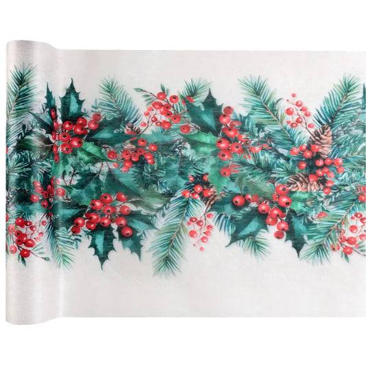 Chemin de Table "Tartan de Noël" - 30cm x 5m