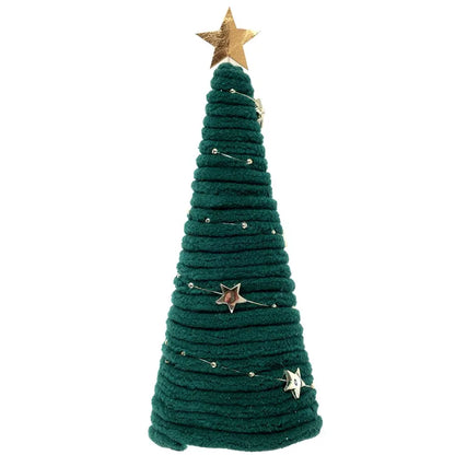Sapin de Noël "Cosy" Vert Sapin - Ø 6.5 x 18cm