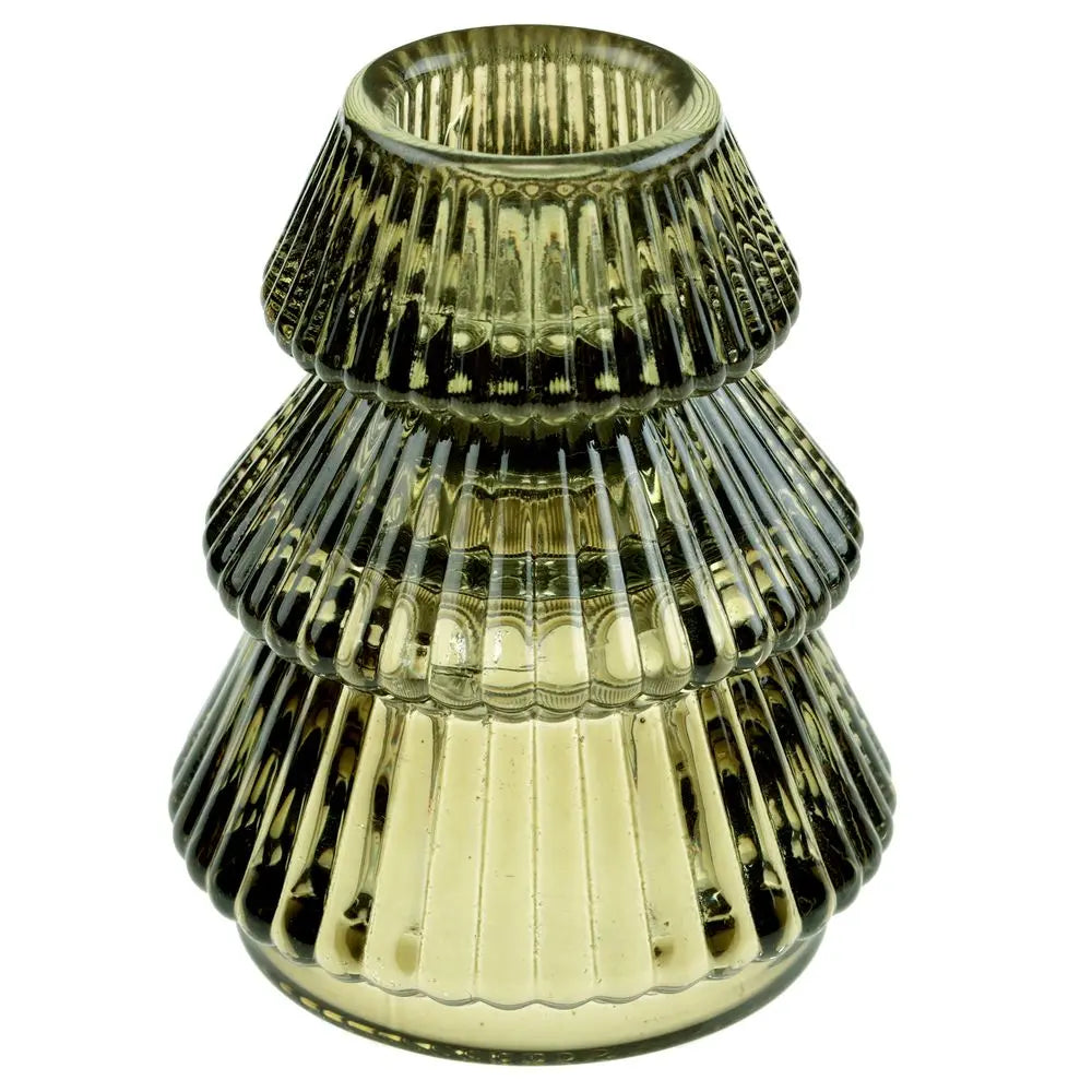 Petit Bougeoir "Sapin" Vert Sapin - Ø 6 x 7.5cm