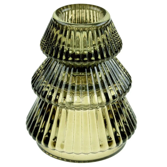 Petit Bougeoir "Sapin" Vert Sapin - Ø 6 x 7.5cm