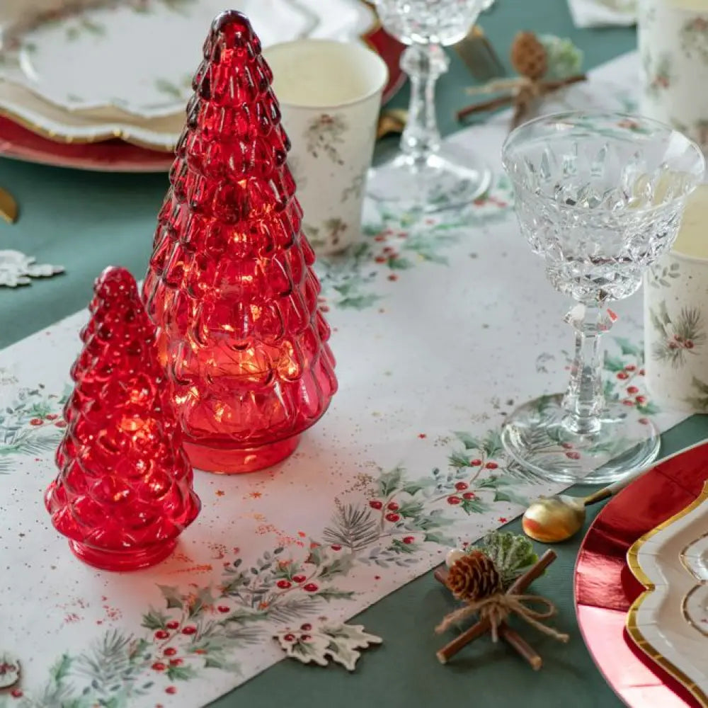 "Sapin Conique" Rouge - Ø 7.5 x 15cm