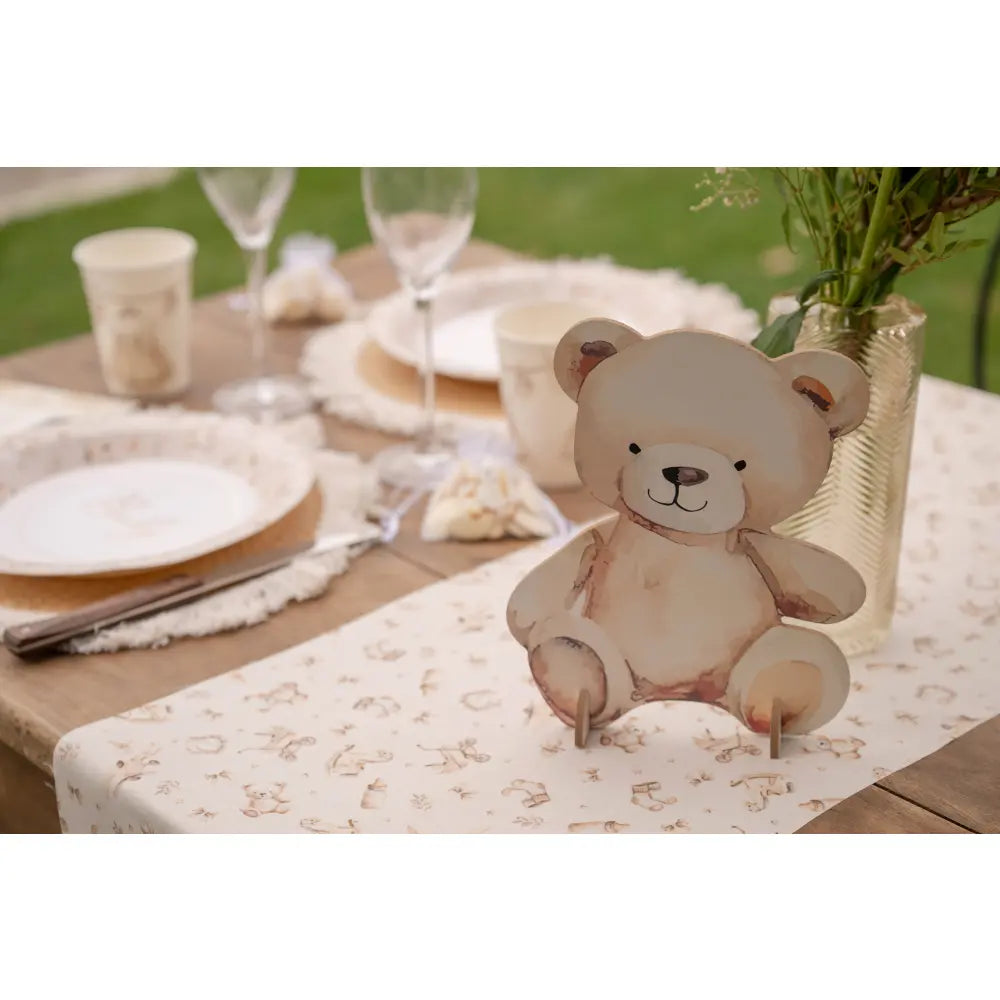Décor "Little Teddy" Ivoire - 16 x 4 x 20 cm