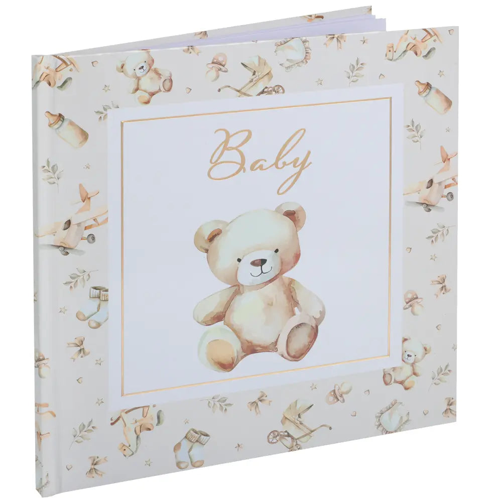 Livre d'Or "Little Teddy" Ivoire - 24x24cm
