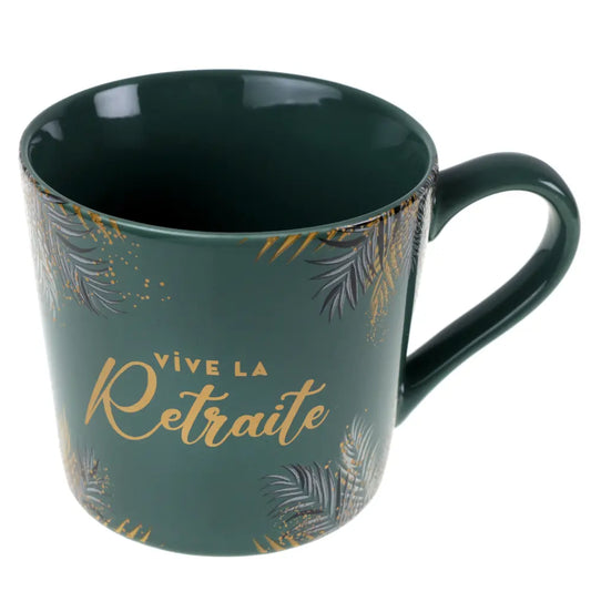 Mug "Retraite Dorée Céladon" Ø 10 x 9 cm