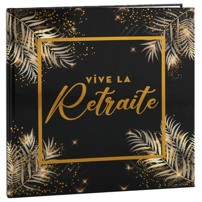 Livre d'Or "Retraite" - 24 x 24 cm - Noir