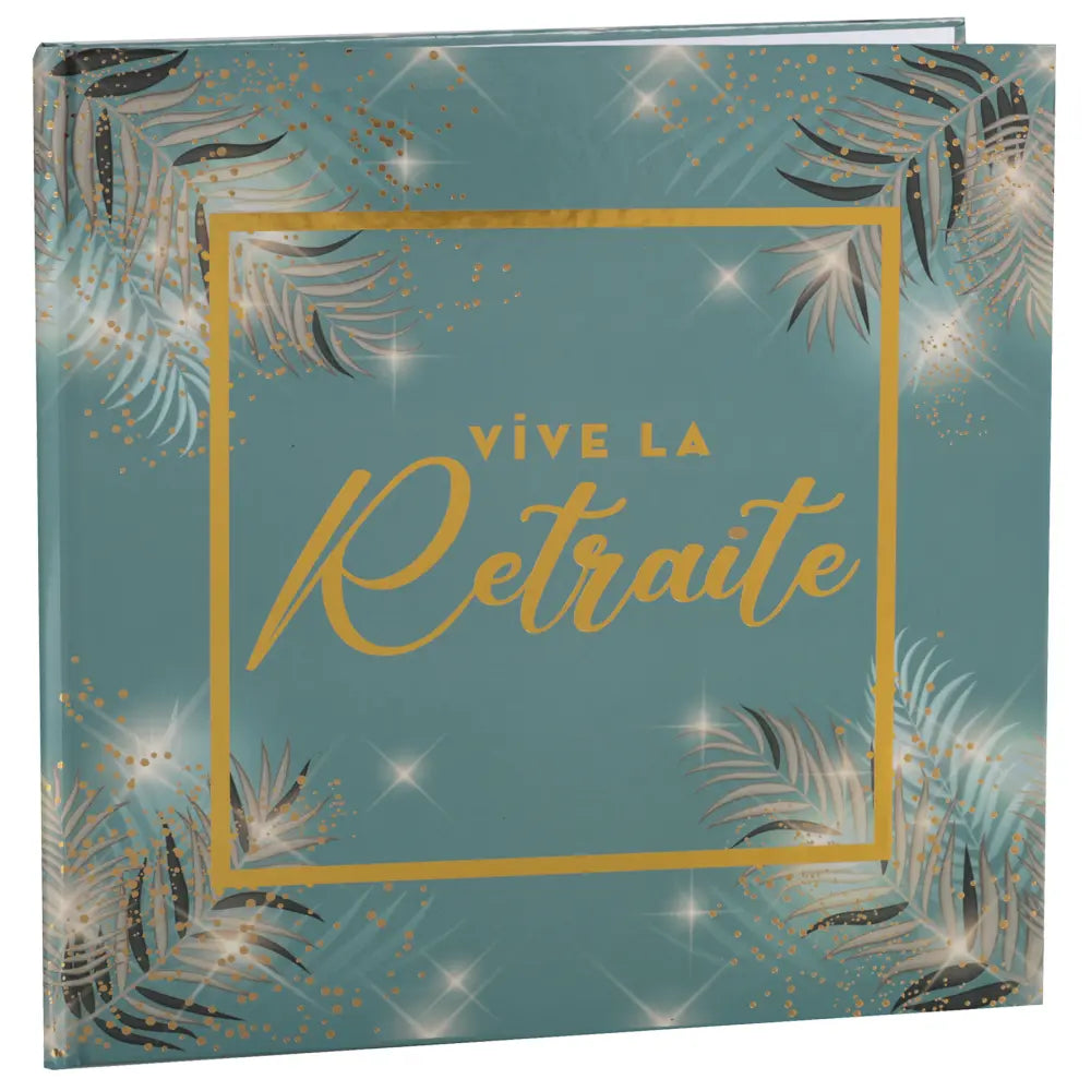 Livre d'Or "Retraite Dorée Céladon" - 24 x 24 cm