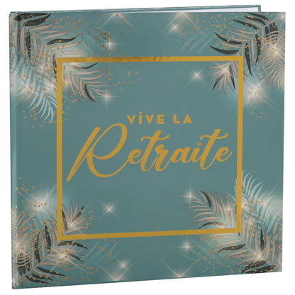 Livre d'Or "Retraite Dorée Céladon" - 24 x 24 cm