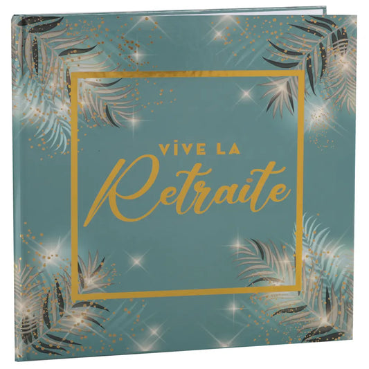 Livre d'Or "Retraite Dorée Céladon" - 24 x 24 cm