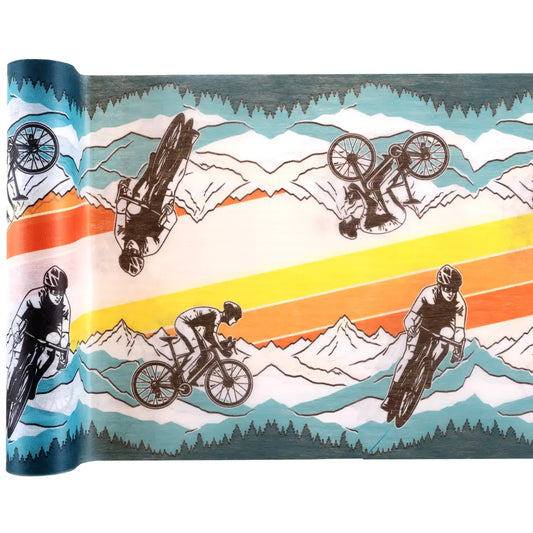 Chemin de Table "Vélo Multicolore" - 30cm x 2,5m