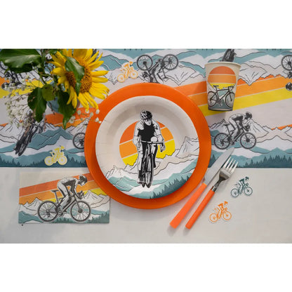 6 Gobelets en Carton 27cl - "Vélo Multicolore" 