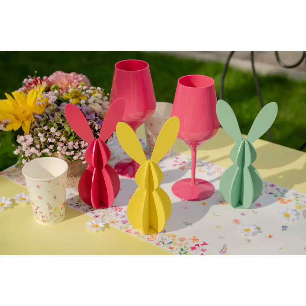 Déco Lapin Jaune - 10 x 20.5 cm