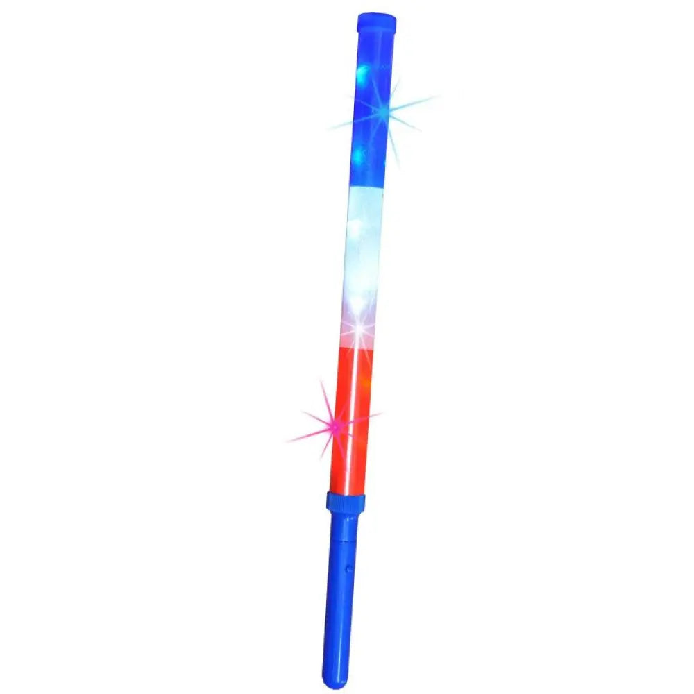 Bâton Lumineux Tricolore - Bleu/Blanc/Rouge - 46cm