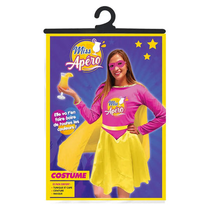 Costume Femme Miss Apéro - Taille Unique