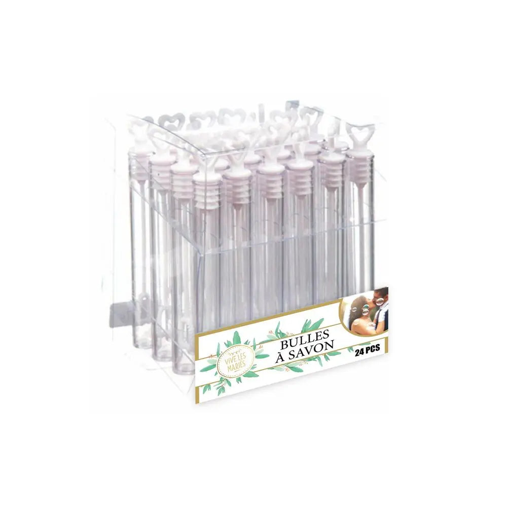 Pack de 24 Tubes à Bulles - Mariage