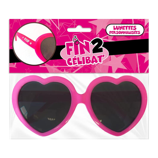 LUNETTES  COEUR ROSE EVJF