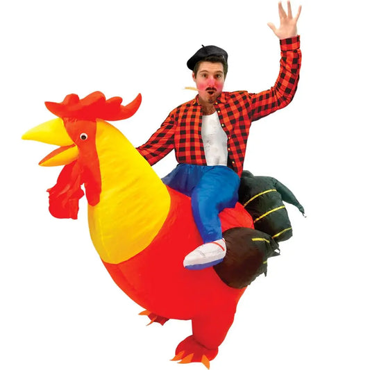 Costume Adulte Gonflable Coq - Taille Unique