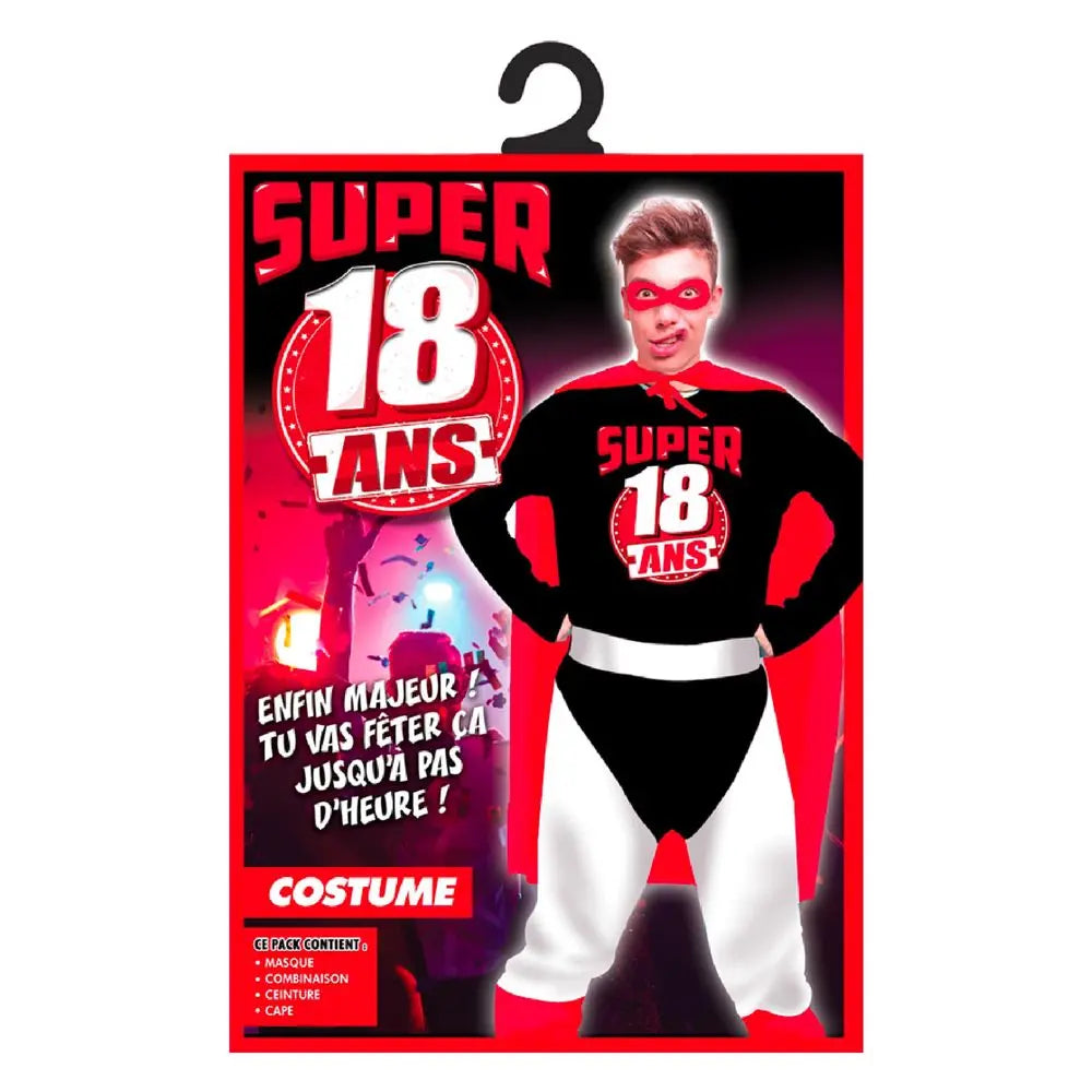 Costume Homme Super 18 Ans - Taille Unique