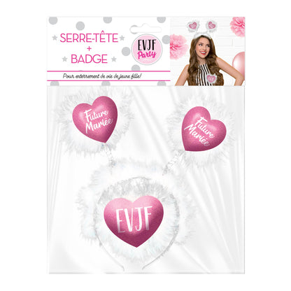 SERRE TETE ET BADGE MARIEE